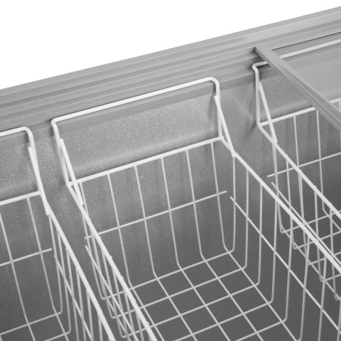 Zamrażarka skrzyniowa przeszklona z zamkiem do mrożonek lodów 450 l 340 W Royal Catering