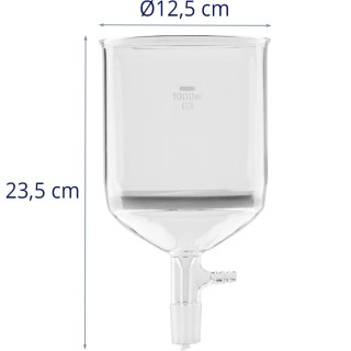 Lejek szklany filtrujący laboratoryjny 1000 ml szlif 24/41 Steinberg Systems