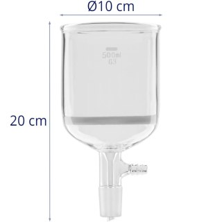 Lejek szklany filtrujący laboratoryjny 500 ml szlif 24/40 Steinberg Systems