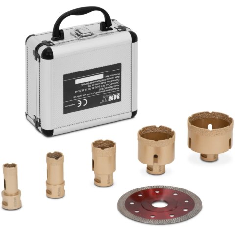 Otwornice diamentowe do szlifierek kątowych 20/25/35/55/68 115 mm M14 - zestaw MSW