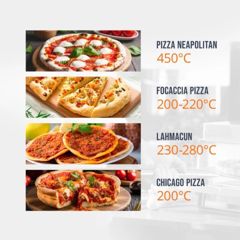 Piec do pizzy elektryczny z szamotem na 6 pizz śr. 33 cm 400 V 6600 W Royal Catering