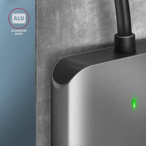 CRE-S3C Czytnik zewnętrzny kart USB-C 3.2 GEN 1, 3-slot & lun SD/microSD/CF, obsługa UHS-II AXAGON