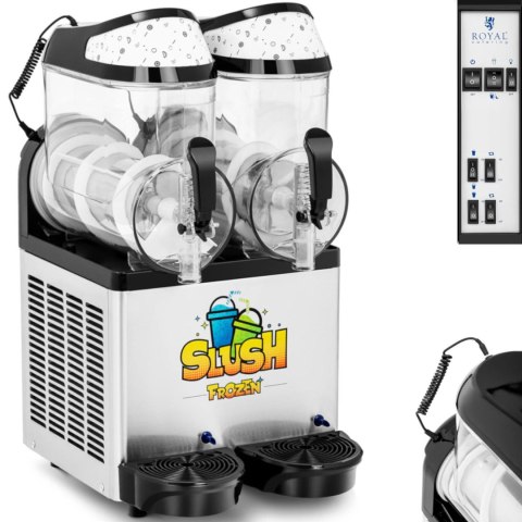 Granitor maszyna do napojów slush sorbetów smoothies podwójna 600 W 2 x 10 l Royal Catering