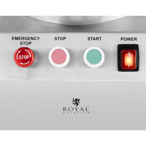 Kuter wilk gastronomiczny do siekania mielenia krojenia mięsa warzyw 1400 obr./min 10 l 750 W Royal Catering