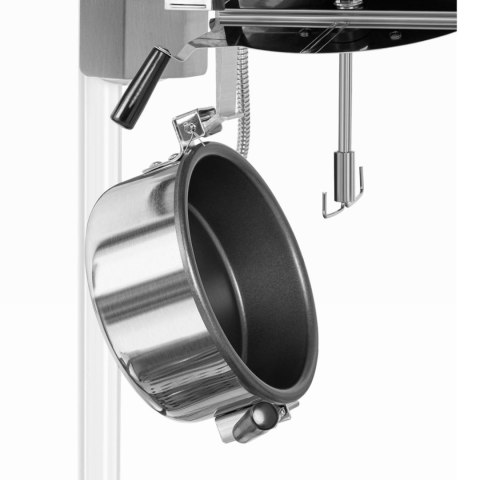 Maszyna automat urządzenie do prażenia popcornu retro TEFLON 1600 W 5-6 kg/h - biało-złota Royal Catering