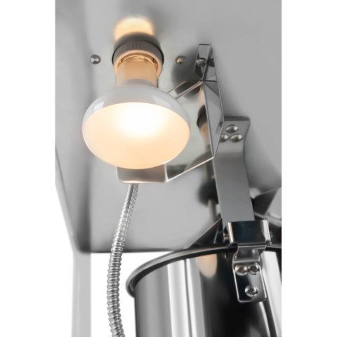 Maszyna automat urządzenie do prażenia popcornu retro TEFLON 1600 W 5-6 kg/h - biało-złota Royal Catering