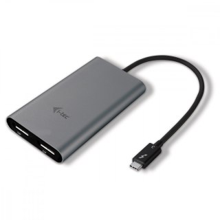 Adapter do notebooków i tabletów MacOS oraz Windows z portem Thunderbolt3 - Thunderbolt3 Dual Display Video Port I-tec