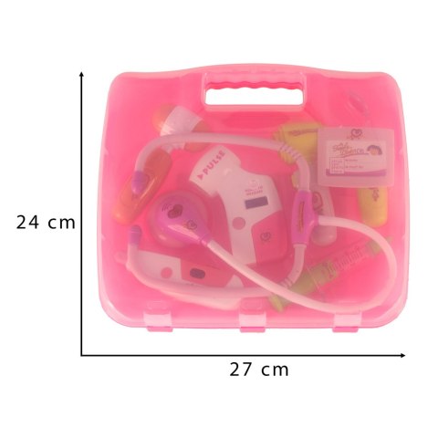 Zestaw lekarza w walizce DOKTOR +światła różowy Kik Sp. z o. o. Sp. k.