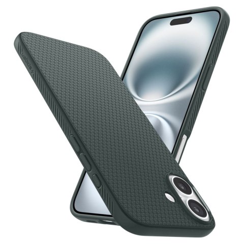 Etui case na iPhone 16 Liquid Air - zielone SPIGEN