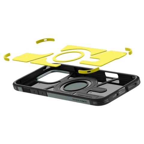 Etui case na iPhone 16 Pro z podstawką Tough Armor MagSafe - zielone SPIGEN