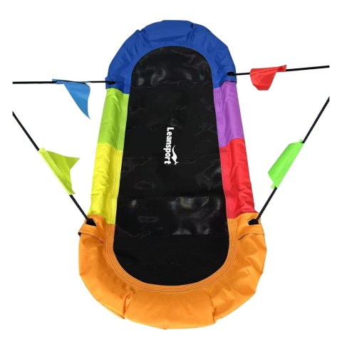 Huśtawka Ogrodowa Bocianie Gniazdo Prostokątna Kolorowa 167 x 75cm LEAN Sport