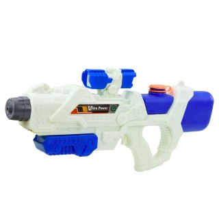 Karabin Pistolet Na Wodę Pompowany Mechanicznie Bialo-Niebieski 600ml LEAN Toys