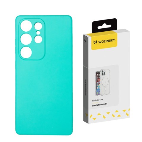 Etui elastyczne silikonowe na Samsung Galaxy S25 Ultra Silicone Case - miętowe WOZINSKY