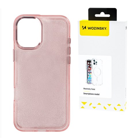 Etui na Samsung Galaxy S25+ Glitter Case - różowe z brokatem WOZINSKY