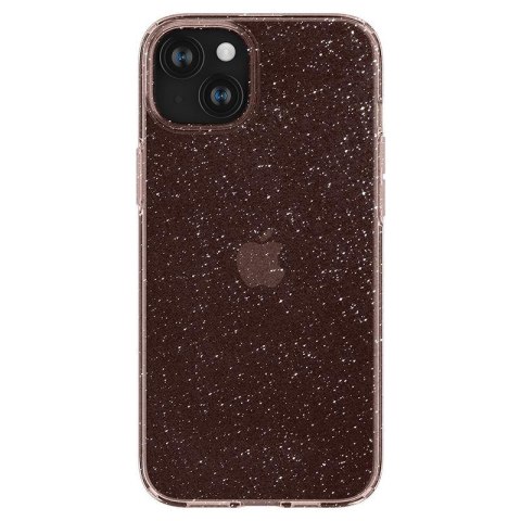 Etui case na iPhone 15 Plus Liquid Crystal Glitter - różowo przezroczyste SPIGEN