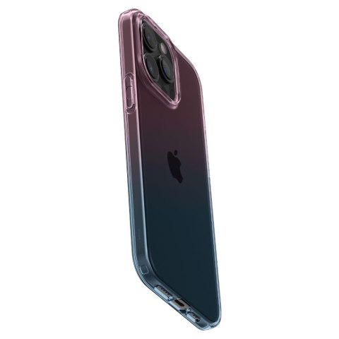 Etui case na iPhone 15 Pro Liquid Crystal - różowo niebieskie SPIGEN