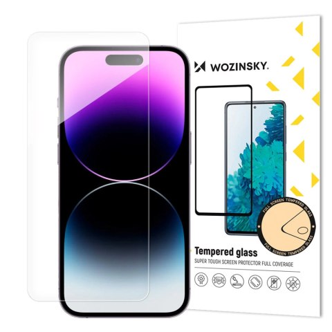 Szkło hybrydowe na cały ekran do iPhone 16 Pro Max elastyczne Full Cover Flexible Glass WOZINSKY