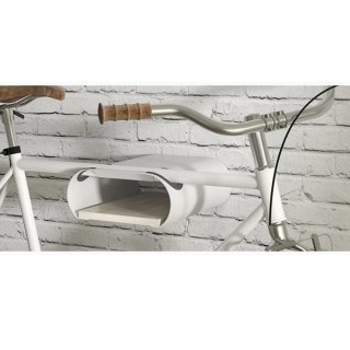 Stojak uchwyt rowerowy naścienny z półką max 25kg MC-466 Biały Maclean