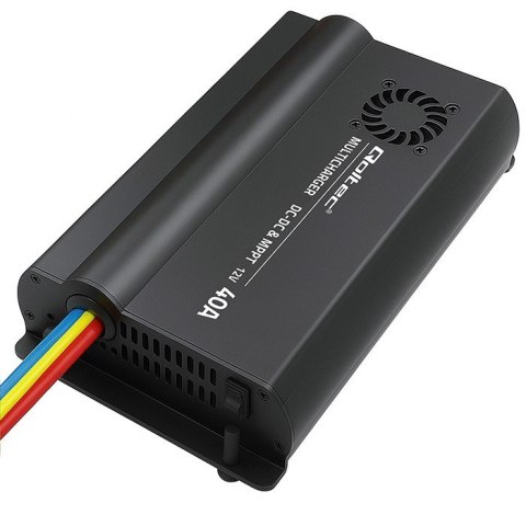 Automatyczna Ładowarka DC-DC 12V z regulatorem MPPT | 40A | LiFePO4 AGM GEL STD Qoltec