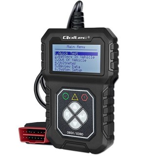 Cyfrowy Tester diagnostyczny ProLine | OBDII EOBD | 8V-25V | Dualsystem Qoltec