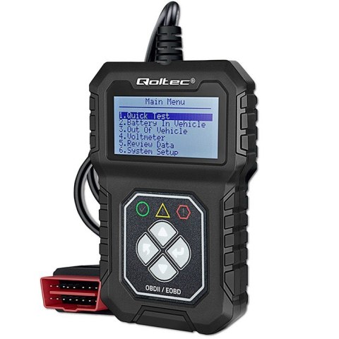 Cyfrowy Tester diagnostyczny ProLine | OBDII EOBD | 8V-25V | Dualsystem Qoltec