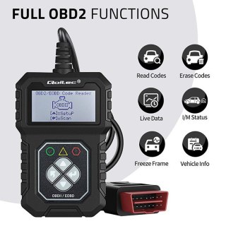 Cyfrowy Tester diagnostyczny ProLine | OBDII EOBD | 8V-25V | Dualsystem Qoltec