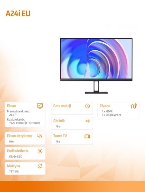 Monitor 23.8 cali A24i EU XIAOMI