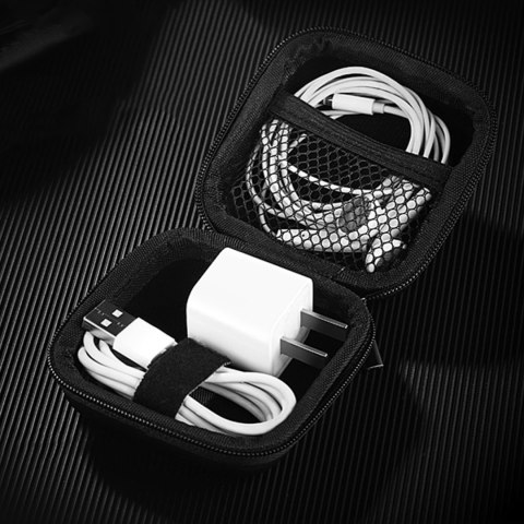 Etui pokrowiec orgaznizer saszetka wielofunkcyjna na akcesoria 6.5x7x4cm szary UGREEN