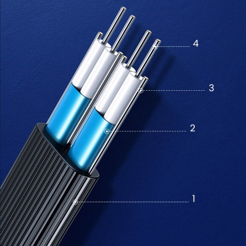 Kabel przewód płaski SATA 1.0-3.0 do 5Gb/s 0.5m - czarny UGREEN