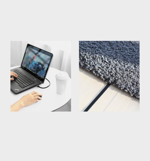 Płaski patchcord kabel przewód sieciowy Ethernet RJ45 Cat 6 UTP 1000 Mbps 1m UGREEN