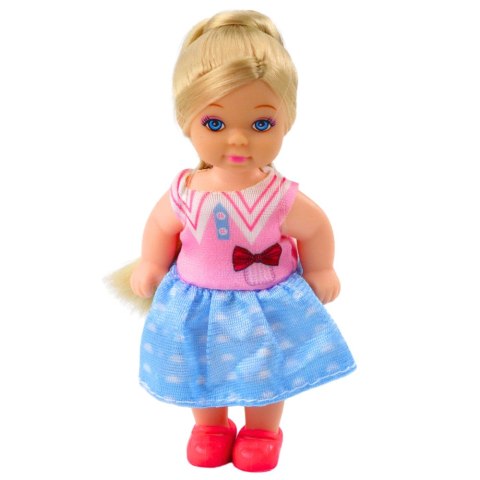 Zestaw Mini Laleczka Z Dwoma Pieskami Legowisko Miski Z Karmą LEAN Toys