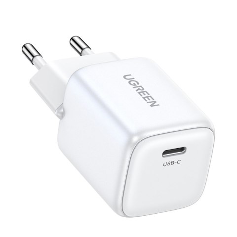 Szybka ładowarka sieciowa GaN 1x USB-C 30W PD Nexode Mini biała UGREEN