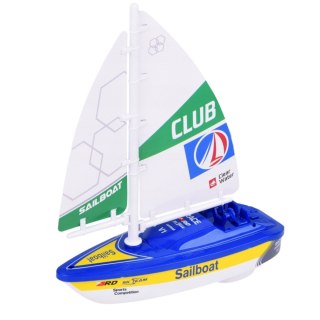 Żaglówka Łódź Wodna Na Baterie Napęd Turbinowy Niebieska LEAN Toys