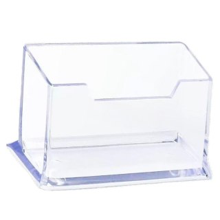 Pojemnik Na Wizytówki Przeźroczysty Transapentny Plastikowy 11cm LEAN