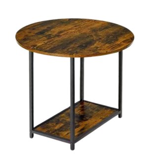 Zestaw Stolików Kawowych 2w1 Vintage Drewno Rustykalne 123x60x51cm LEAN