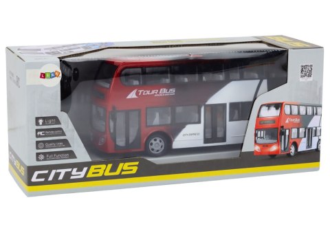 Autobus Dwupiętrowy Zdalnie Sterowany RC Światła LEAN Toys