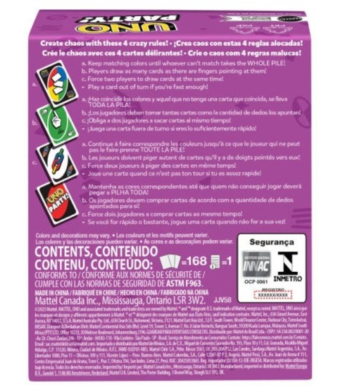 Gra UNO Party Imprezowa refresh Mattel