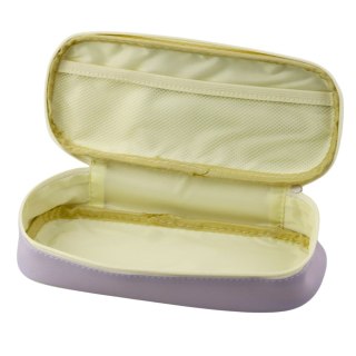 Piórnik Szkolny Dziecięcy Z Zajączkami Pojemny Fioletowy 24cm LEAN