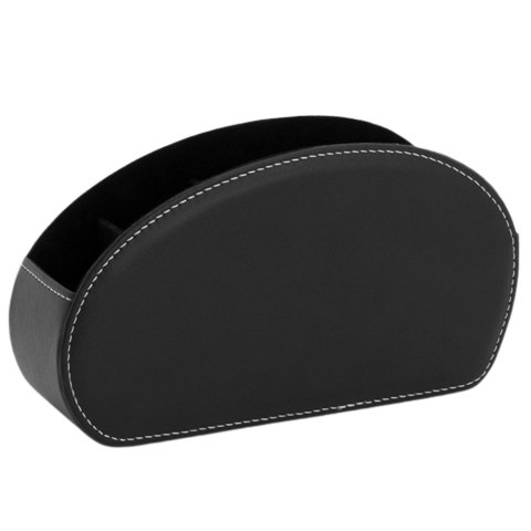 Pojemnik Organizer Na Piloty 5 Przegród Ekoskóra Czarny LEAN