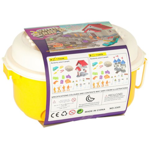 Piasek dla dzieci 750g domek foremki figurki zestaw kreatywny Kik Sp. z o. o. Sp. k.
