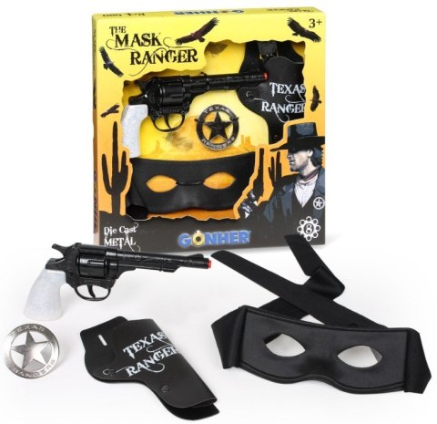 Gonher Zestaw kowbojski z maską Pulio