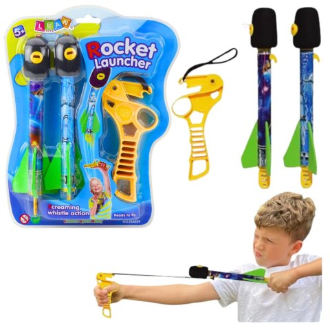 Zestaw Proca Z Rakietami Pianka EVA Gra Sportowa Zręcznościowa Kosmos LEAN TOYS