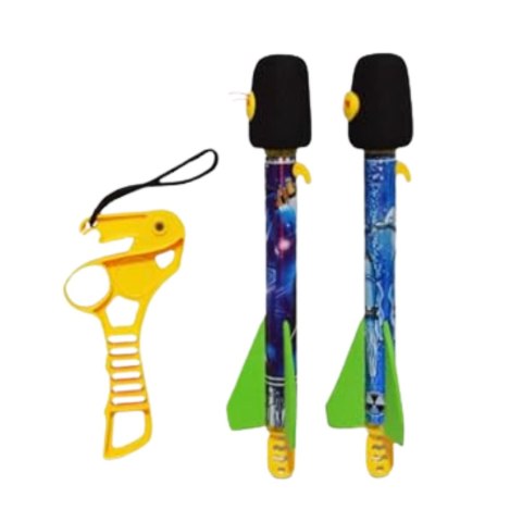 Zestaw Proca Z Rakietami Pianka EVA Gra Sportowa Zręcznościowa Kosmos LEAN TOYS