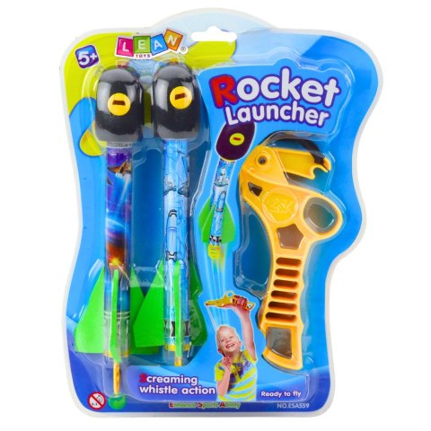 Zestaw Proca Z Rakietami Pianka EVA Gra Sportowa Zręcznościowa Kosmos LEAN TOYS