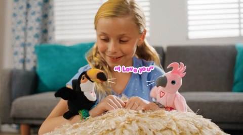 Maskotka interaktywna Happy Yappers Wesołe gadułki - Kakadu Cobi