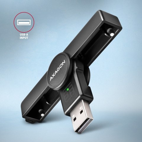 CRE-SMPA Czytnik kart identyfikacyjnych PocketReader USB-A AXAGON