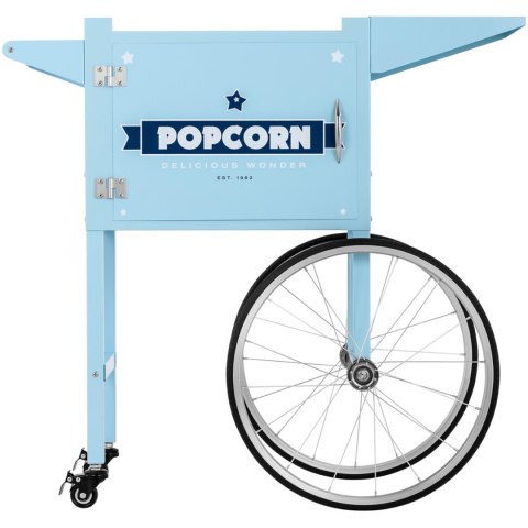 Wózek podstawa do maszyny do popcornu z szafką retro 51 x 37 cm - niebieski Royal Catering