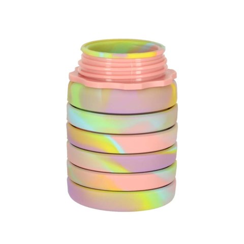 Butelka na wodę bidon silikonowy składany z uchwytem BPA FREE 500ml tęczowy Kik Sp. z o. o. Sp. k.