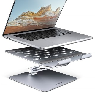 STND-LQ Podstawa do laptopów aluminiowa 10-17,3" cali, regulowane kąty nachylenia, Szara AXAGON