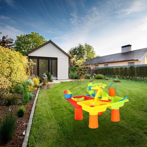 Stolik wodny cztery części piaskownica łopatki konewka stołek Kik Sp. z o. o. Sp. k.